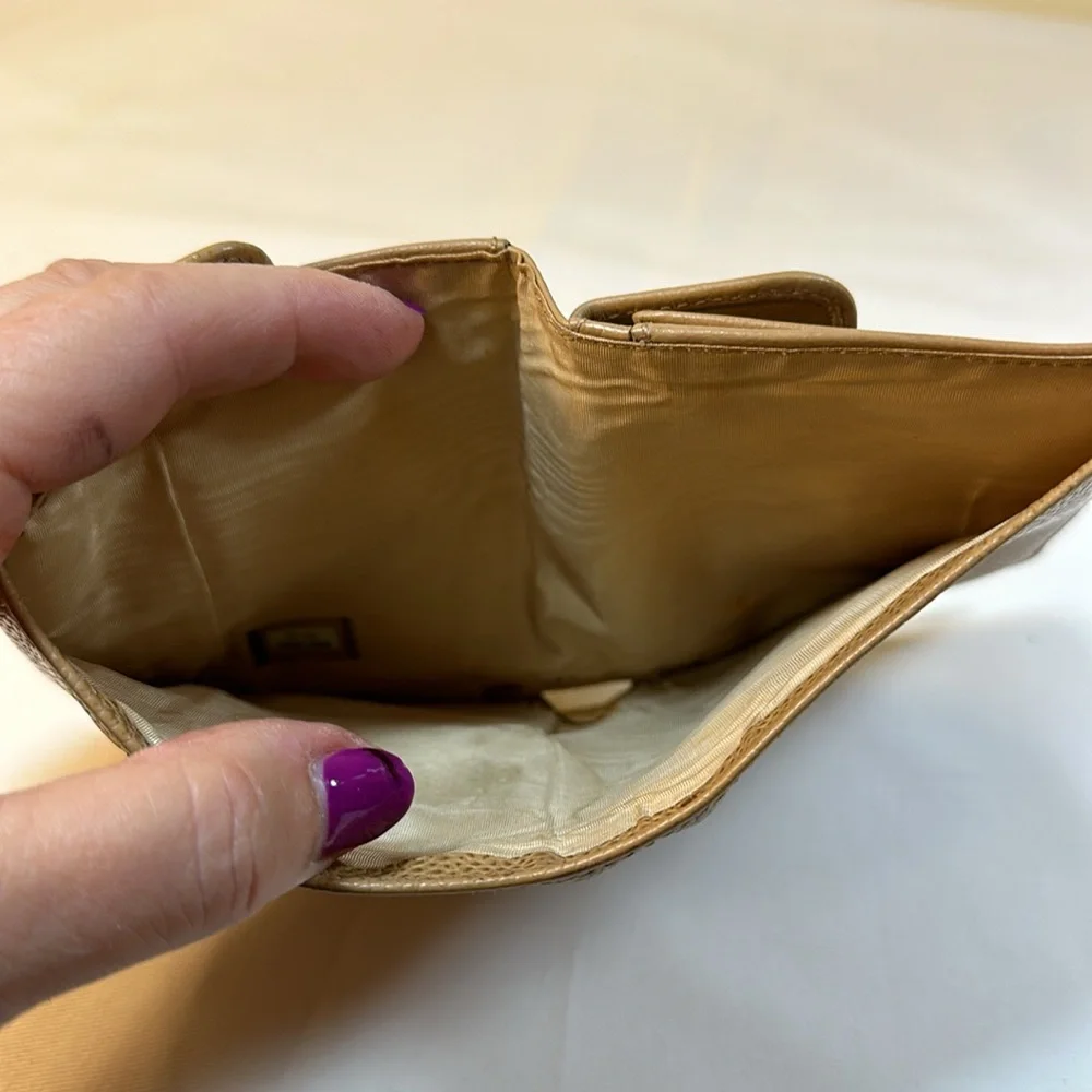 CHANEL CC Caviar Small Wallet Tan w/Serial Sticker 2002-2003 - Picture 7 of 14